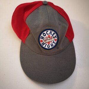 Budweiser Hockey Night in Canada Grey & Red Baseball Hat